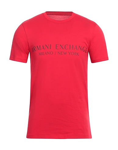 ARMANI EXCHANGE T-shirt Rosso pomodoro 100% Cotone