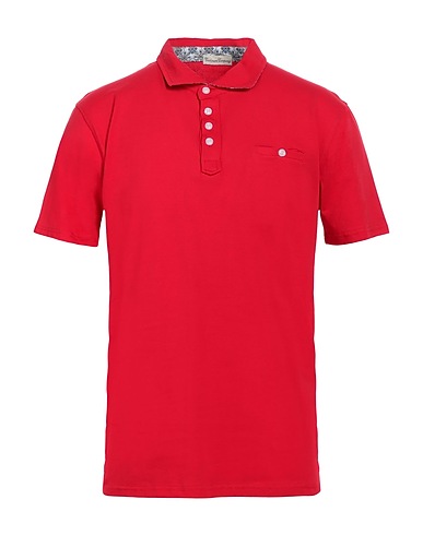 CASHMERE COMPANY Polo shirt Red 100% Cotton