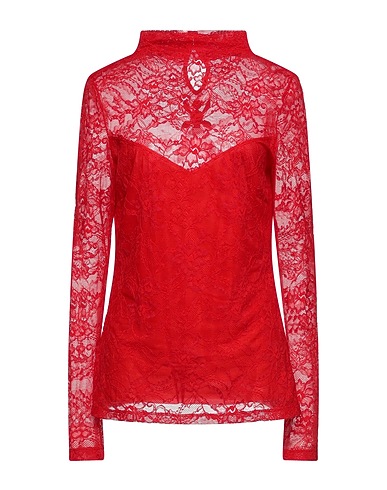 PATRIZIA PEPE SERA Top Rosso 71% Poliammide, 21% Elastan, 8% Cotone, Poliestere, Viscosa