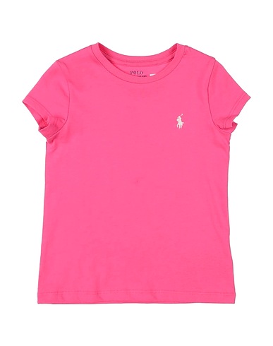POLO RALPH LAUREN T-shirt  Cotton Jersey Tee 
 Magenta 100% Cotone