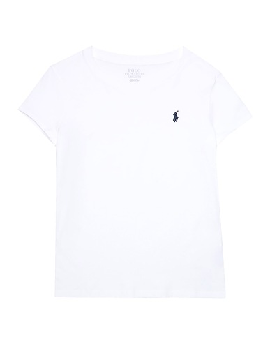 POLO RALPH LAUREN T-shirt Cotton Jersey Crew -Neck T-Shirt  White 100% Cotton