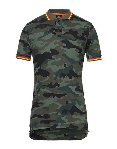 SUNDEK Polo shirt Military green 92% Cotton, 8% Elastane