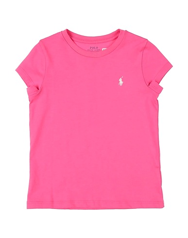 POLO RALPH LAUREN T-shirt Cotton Jersey Crew -Neck  T-Shirt
 Pink 100% Cotton