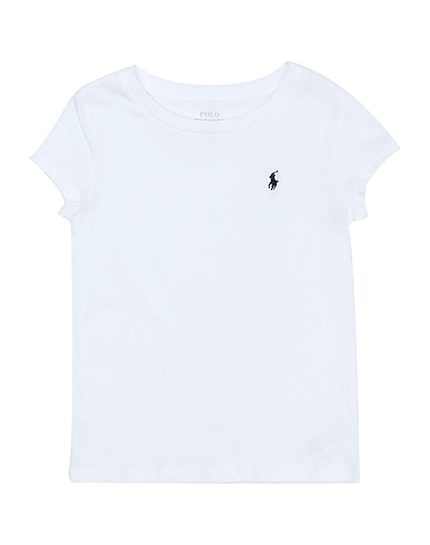 POLO RALPH LAUREN T-shirt Cotton Jersey Crew -Neck  T-Shirt
 White 100% Cotton
