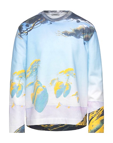 VALENTINO GARAVANI Sweatshirt Sky blue 94% Cotton, 6% Polyamide, Elastane