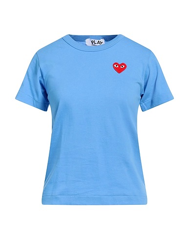 COMME des GARÇONS PLAY T-Shirt Hellblau 100% Baumwolle