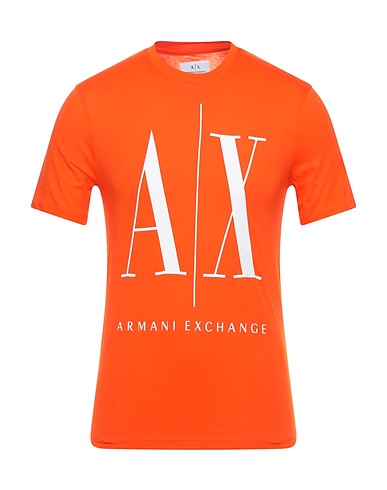 ARMANI EXCHANGE Ｔシャツ オレンジ コットン 100%