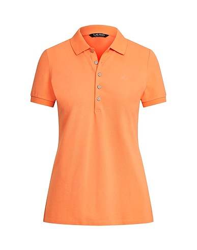 LAUREN RALPH LAUREN Polo shirt Apricot 97% Cotton, 3% Elastane