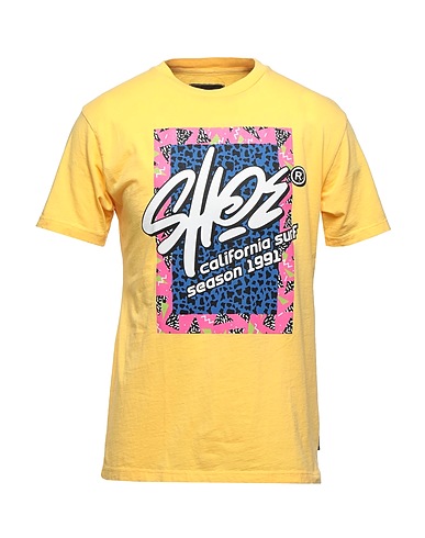 SHOE T-shirt Yellow 100% Cotton