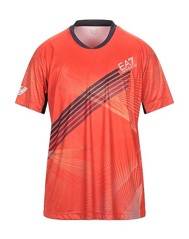 EA7 Ｔシャツ 赤茶色 ポリエステル 100%