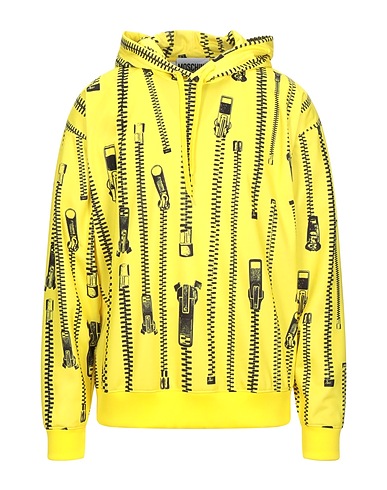 MOSCHINO Hooded sweatshirt Yellow 100% Polyester