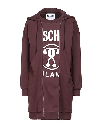 MOSCHINO Felpa Prugna 97% Cotone, 3% Altre Fibre, Elastan
