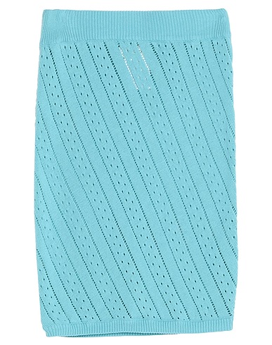 VICOLO Mini skirt Turquoise 100% Cotton