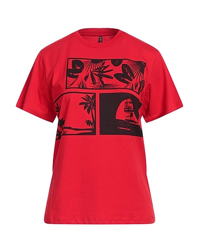 MANILA GRACE T-shirt Rosso 100% Cotone