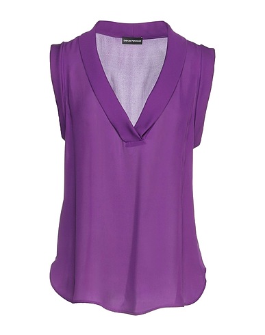 EMPORIO ARMANI Silk top Purple 100% Silk