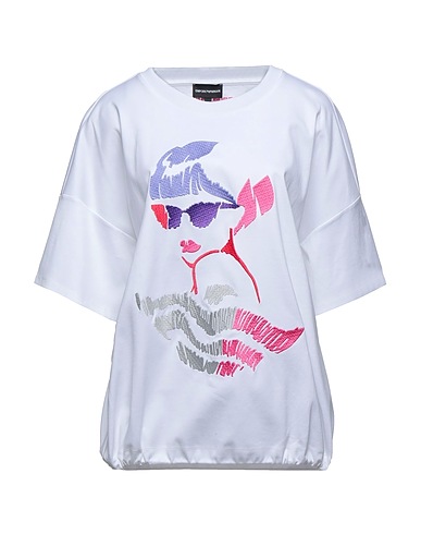 EMPORIO ARMANI T-shirt White 100% Cotton, Polyester