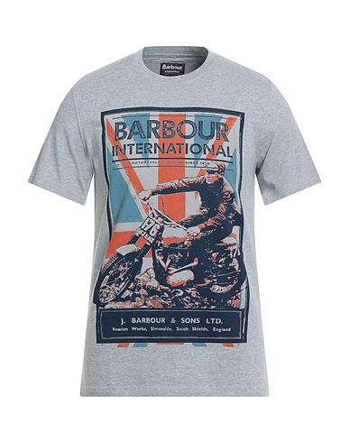 BARBOUR T-shirt INTERNATIONAL Light grey 100% Cotton