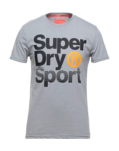 SUPERDRY T-shirt Grey 65% Polyester, 35% Cotton