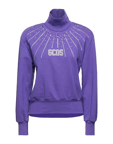 GCDS Sweatshirt Purple 100% Cotton