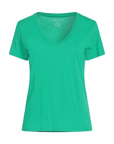 MAJESTIC FILATURES Basic T-shirt Green 100% Organic cotton