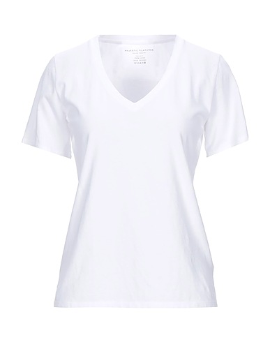 MAJESTIC FILATURES Basic T-shirt White 100% Organic cotton