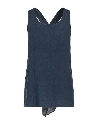 ROSSOPURO Top Midnight blue 100% Linen