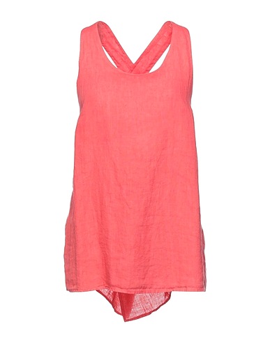 ROSSOPURO Top Salmon pink 100% Linen