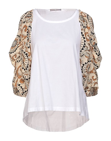 HIGH T-shirt White 100% Cotton, Silk