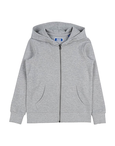 JACK & JONES Sweatshirt Light grey 85% Cotton, 15% Polyester