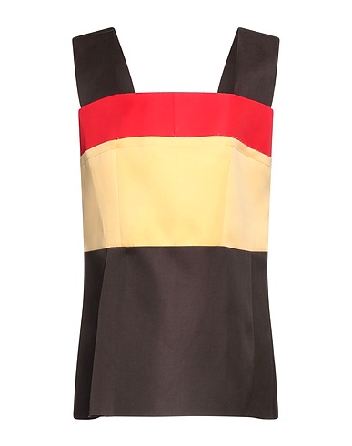 MARNI Top Dark brown 56% Silk, 44% Cotton