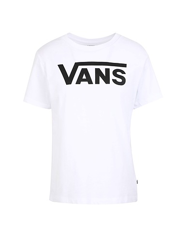 VANS T-shirt WM FLYING V CREW TEE
 Bianco 100% Cotone