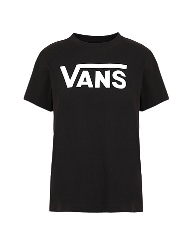 VANS T-shirt WM FLYING V CREW TEE
 Nero 100% Cotone