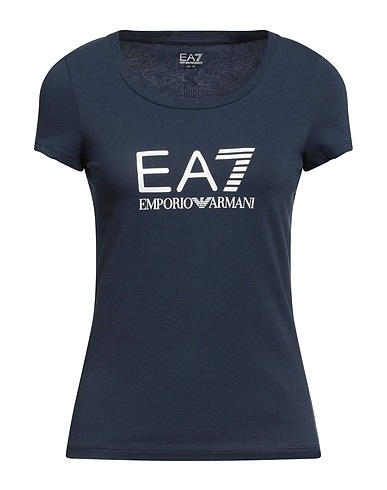 EA7 T-shirt Blu navy 95% Cotone, 5% Elastan