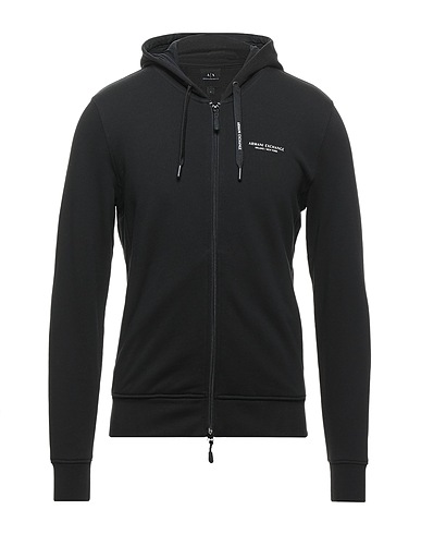 ARMANI EXCHANGE Felpa Nero 100% Cotone, Elastan