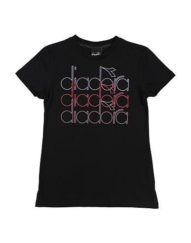 DIADORA T-shirt Black 100% Cotton