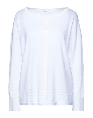 ROSSOPURO Jumper White 88% Cotton, 9% Viscose, 3% Polyester