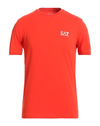 EA7 T-shirt Arancione 95% Cotone, 5% Elastan