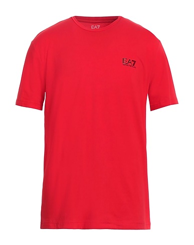 EA7 T-shirt Rosso 95% Cotone, 5% Elastan
