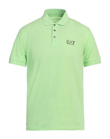 EA7 Polo Verde chiaro 95% Cotone, 5% Elastan