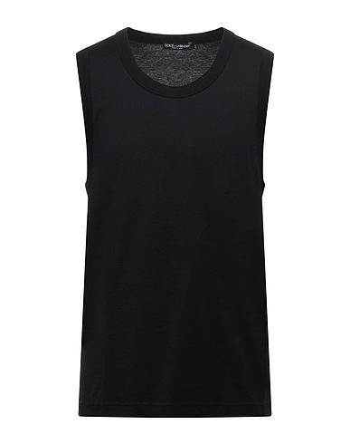 DOLCE&GABBANA Tank top Black 100% Cotton
