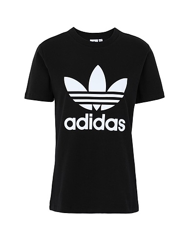 ADIDAS ORIGINALS T-shirt TREFOIL TEE Black 92% Cotton, 8% Elastane