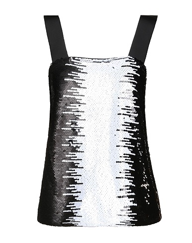 ARMANI EXCHANGE Top Black 100% Polyester, Polyurethane