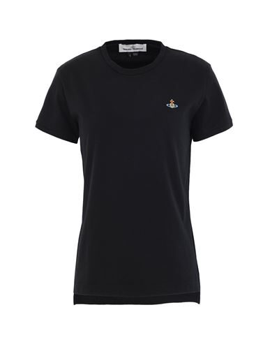 Vivienne Westwood Logo-embroidered Crew-neck T-shirt In Black