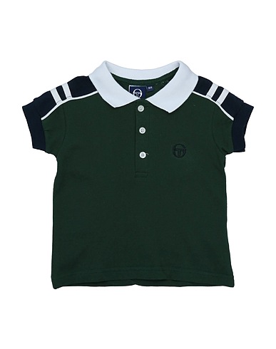 SERGIO TACCHINI Polo shirt Dark green 100% Cotton