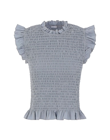 8 by YOOX Top Light grey 100% Lyocell