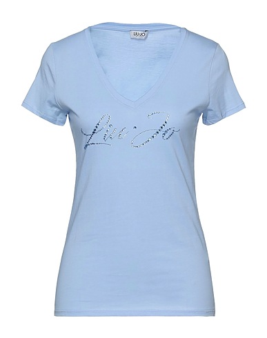 LIU •JO T-shirt Sky blue 100% Cotton