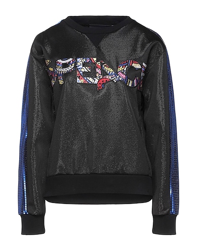 CUSTO BARCELONA Sweatshirt Black 97% Polyester, 3% Elastane, Polyamide, Cotton