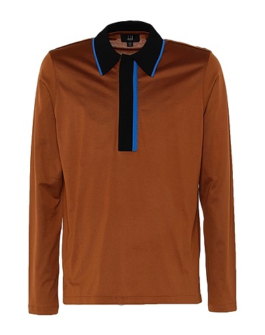 DUNHILL Polo shirt Brown 100% Cotton