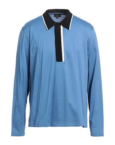 DUNHILL Polo Blu chiaro 100% Cotone