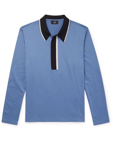 Dunhill Polo Shirts In Blue